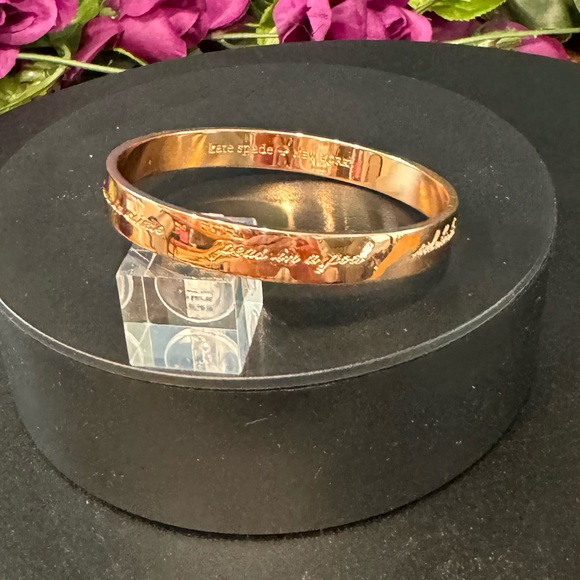 Kate Spade Rose-gold Tone Bangle Bracelet - Picture 1 of 3